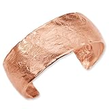 Sterling Silver and 18k Rose Gold-plated Fancy Cuff Bracelet