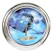 Doctor Who Tardis Chrome Illuminating Wall Clock