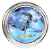 Doctor Who Tardis Chrome Illuminating Wall Clock