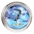 Doctor Who Tardis Chrome Illuminating Wall Clock
