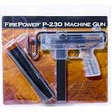 Palco Firepower P230 Airsoft Machine Gun with Removable Silencer, Clear