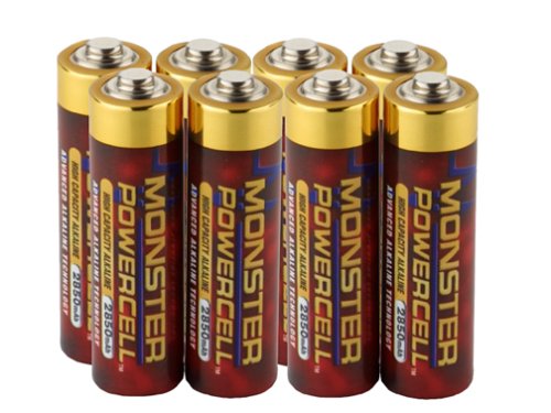 Monster Cable MB AA-ALKA-8 High Capacity Alkaline Monster PowerCells