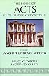 The Book of Acts in Its Ancient Literary Setting (Book of Acts in Its First Century Setting)