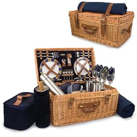 Picnic Time Windsor Picnic Basket, Service for 4