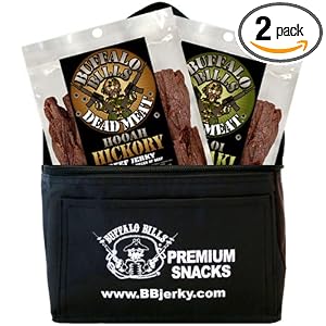 Buffalo Bills Dead Meat Beef Jerky 6-Pack Gift Cooler (filled with two 16oz bags of beef... by Buffalo Bills Premium Snacks