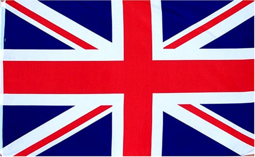 British UK Union Jack National Country Flag - 3 foot by 5 foot Polyester (New)