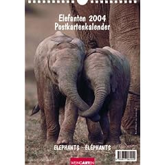 Elefanten 2004. Postkartenkalender