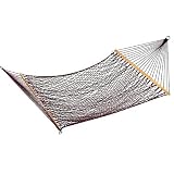 Burgundy Finish Outdoor Polycord Hanging Hammock