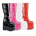 Demonia Men's STACK-301 Platform Knee Boot Available in 7 Colors