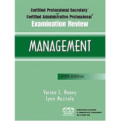 Certified Professional Secretary and Certified Administrative Professional Examination Review: Management (5th Edition) (Paperback)