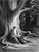 Drawing by Dore of the Characters Merlin and Vivien from the Works of Lord Tennyson Photographic Poster Print