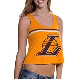 NBA Los Angeles Lakers Ladies De-Stressed Tank - Gold (Medium)