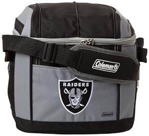 NFL Oakland Raiders 24 Can Soft Sided Carry Coleman Cooler