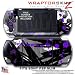 Abstract 02 Purple WraptorSkinz Skin and Screen Protector Kit fits Sony PSP Slim (PSP 2000)