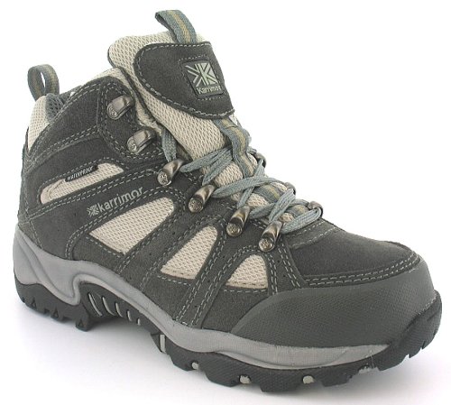 Womens/Ladies Grey Karrimor Waterproof Walking/Hiking Boots. - Dark Grey - UK 3-8
