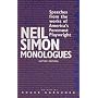 Neil Simon Monologues: Speeches from the Works of America's Foremost Playwright