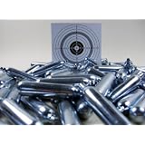 SONDERANGEBOT !!! 50 Softair Marken Co2 Kapseln 12g f�r Co2 Waffen / Paintball usw. + 10 ORIGINAL shoot-club Zielscheibenvon "Cybergun/Gamo"