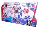 Transformers Animated Series 2 Pack Set Deluxe Class 6 Inch Tall Robot Action Figure - Autobot JETSTORM and JETFIRE 4 Modes of Tranformation (Robot Mode, Fighter Jet Mode, Safeguard Robot Mode and Safeguard Jet Mode) Plus Bonus Exclusive Comic