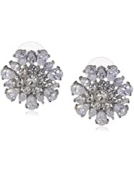 Carolee "Uptown Girl" Large Button Earrings