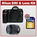 Nikon D80 10.2MP Digital SLR Camera + Nikon 18-55mm f/3.5-5.6G AF-S DX ED Zoom Lens + 4GB 150x Transcend SecureDigital (SD) Card