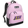 ECU Logo Backpack Pink East Carolina University Pirates for Travel, Daypack CUTE School Bags Best Unique Cute Gifts for Girls, Students Ladies -