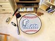 Drake Bulldogs 29" Round Baseball Floor Mat (Rug)