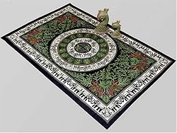 Elephant Chakra Indian Bedspread, Twin Size