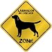 New  Labrador Retriever Zone - Old / Vintage  Crossing Sign Dog