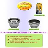 WIDE/TELEPHOTO SET FOR SONY DVD405 DVD205 DVD305 DVD505