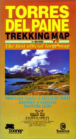 City Travel Guides Discounted  Books : Torres del Paine Trekking Map