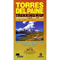 Torres del Paine Trekking Map (Spanish Edition)