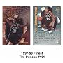 Topps Finest San Antonio Spurs Tim Duncan 1997-98 Rookie Card