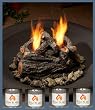 Outdoor Two Can Fire Log Set with 4 Cans of Fuel Gel