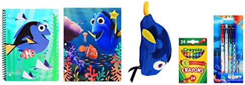 Disney Finding Dory Back to School Pack ~ Spiral, Folder, Pencil Case, Pop-Up Pencils, Crayons