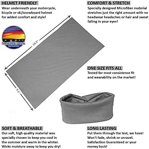 Snood - Solid Colors, Multi-Functional, Unisex- Use as Face Mask, Head Cover, Headband, Balaclava, Running Face Mask, Ski Snood, Etc!