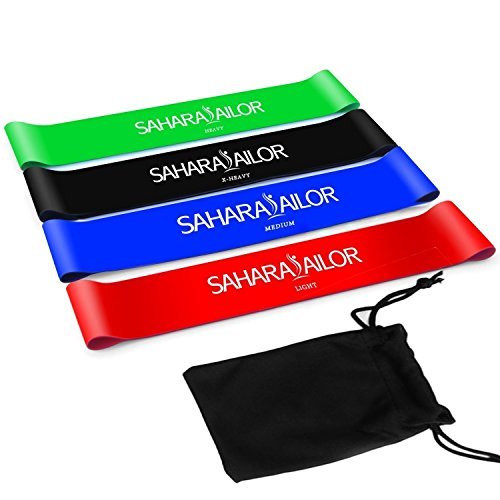 Sahara Sailor Exercise Resistance Loop Bands, Set of 4
