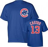 Starlin Castro Majestic Name and Number Chicago Cubs T-Shirt