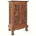 Asian Peacocks Cabinet-Dark Finish