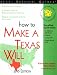 Book How to Make a Texas Will (Self-Help Law Kit With Forms)