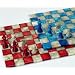 Weible Spiele 01758 - Schachspiele aus Alabaster, Königshöhe 75 mm, rot und grau