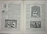 1867 ART JOURNAL FLAXMAN SCULPTURE HILLERSDON SAMARITAN