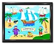 Pirates Large Gloss Black Personalized Print