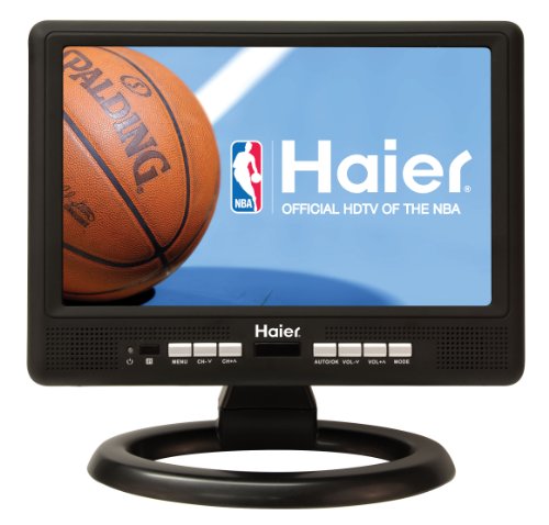 Haier HLT10 10.2-Inch Handheld TV, Black