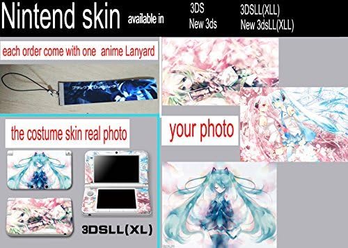 Personalized customized skin for Nintendo 3DS XL/LL &amp; black rock shooter skin for Nintendo 3DS XL/LL &amp; Date A live Nintendo 3DS XL/LL Skin &amp; attack on titan Nintendo 3DS XL/LL Skin