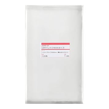 【クリックで詳細表示】透明OPP袋 テープ付 110×170＋フタ40mm ≪ポストカード用≫ 30ミクロン 【1000枚】(100枚パック×10)： 文房具・オフィス用品