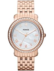 Fossil Womens ES3186 Emma Rose Tone Stainless Steel Watch