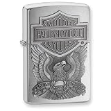 Zippo H-D Brushed Chrome Made in USA Lighter