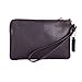 Coach Crossgrain Leather Corner Zip Wristlet F54626 Aubergine