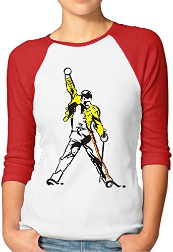 ReBorn Women Freddie Lead Mercury Essential Raglan Tee Red XXL