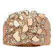 14K Rose Gold Man's Nugget Ring